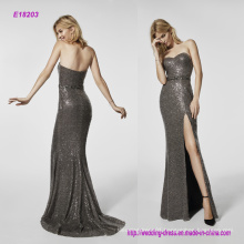 a Strapless High Fork Fishtail Dress